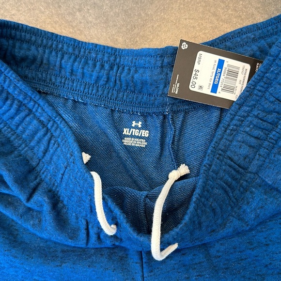 Under Armour Mens Rival Terry 6” LooseFit Shorts Size XL - Picture 9 of 11